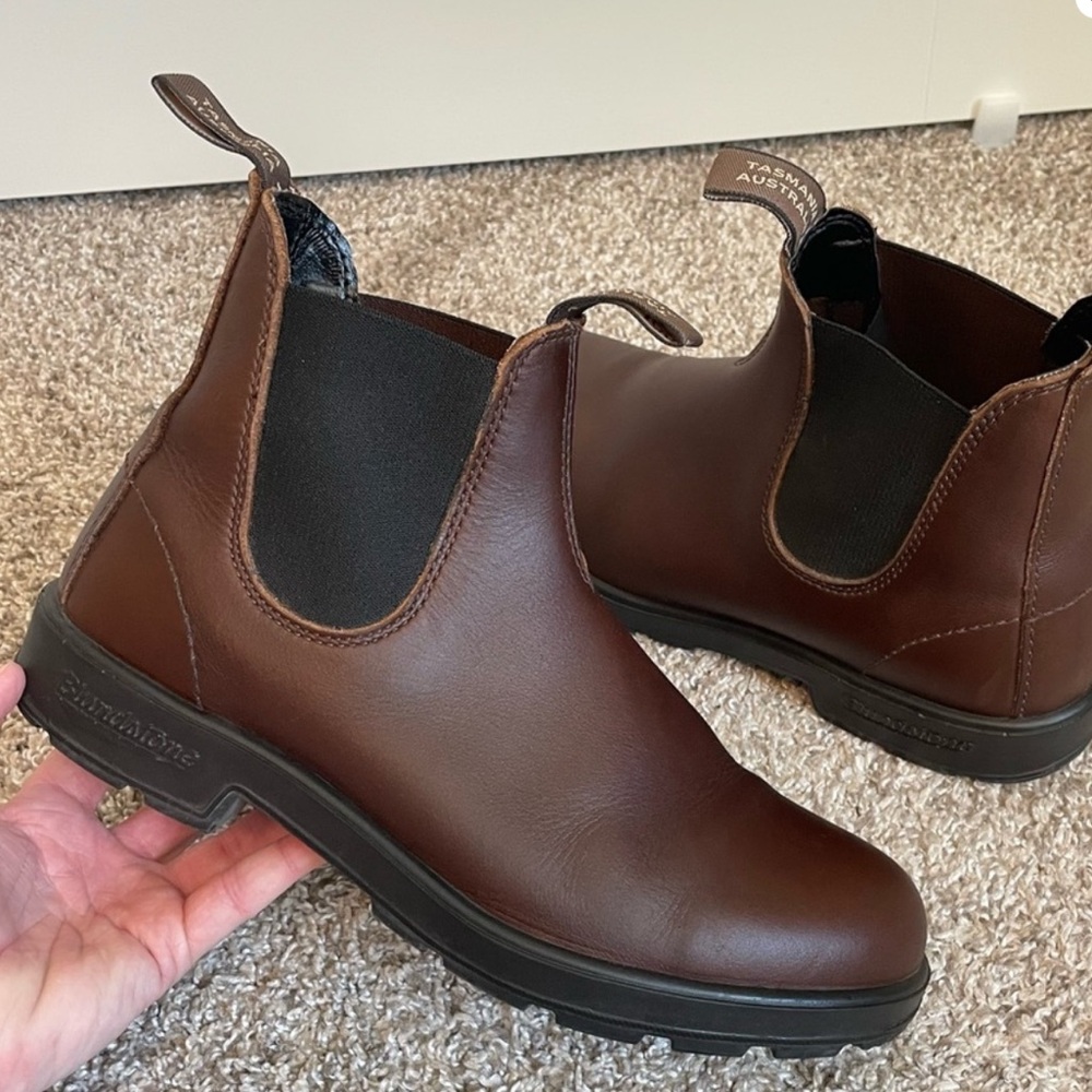 Blundstone Chestnut Brown Leather Boots